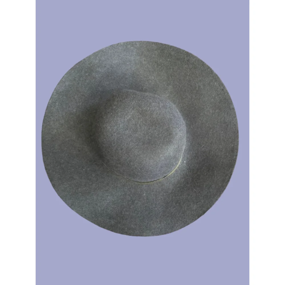 Women's Nordstrom Navy Wool Felt Floppy Wide Brim Hat One Size Adjustable Boho